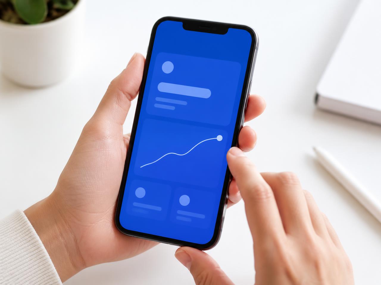 Earnings balance shown on a phone